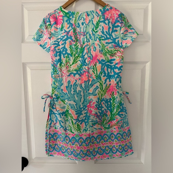 🌟NEW🌟 Lilly Pulitzer Sz 2 coral Bay engineered romper - Picture 3 of 9